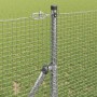 Reja con postes Plateado 1.2 x 50 m Acero