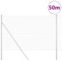 Reja con postes Plateado 1.5 x 50 m Acero