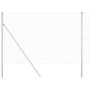 Reja con postes Plateado 1.5 x 50 m Acero
