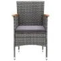 3-piece gray garden dining set by vidaXL, Garden sets - Ref: Foro24-3067676, Price: 257,56 €, Discount: %