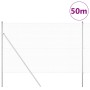 Reja con postes Plateado 1.6 x 50 m Acero