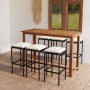 7-piece garden bar set with black cushions by vidaXL, Garden sets - Ref: Foro24-3068011, Price: 384,93 €, Discount: %