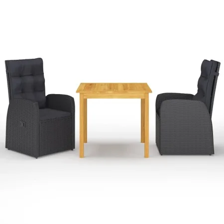 3-teiliges schwarzes Garten-Essset von vidaXL, Gartensets - Ref: Foro24-3067717, Preis: 449,97 €, Rabatt: %