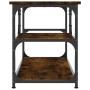 TV-Schrank aus geräuchertem Eichensperrholz und Stahl, 103 x 38 x 46,5 cm von vidaXL, TV-Möbel - Ref: Foro24-831825, Preis: 5...