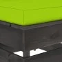 Central sectional sofa with gray impregnated wood cushions by vidaXL, Modular outdoor sofas - Ref: Foro24-3068131, Price: 84,...
