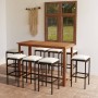 9-piece garden bar set with brown cushions by vidaXL, Garden sets - Ref: Foro24-3068013, Price: 443,22 €, Discount: %