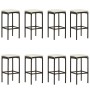 9-piece garden bar set with brown cushions by vidaXL, Garden sets - Ref: Foro24-3068013, Price: 443,22 €, Discount: %
