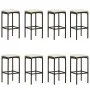 9-piece garden bar set with brown cushions by vidaXL, Garden sets - Ref: Foro24-3068013, Price: 437,11 €, Discount: %