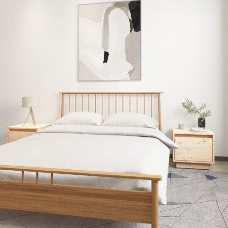 Nachttische 2 Stück aus massivem Kiefernholz 35x34x32 cm von vidaXL, Nachttische - Ref: Foro24-813396, Preis: 76,64 €, Rabatt: %