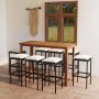 9-piece garden bar set with black cushions by vidaXL, Garden sets - Ref: Foro24-3068014, Price: 438,58 €, Discount: %