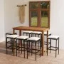 9-piece garden bar set with black cushions by vidaXL, Garden sets - Ref: Foro24-3068014, Price: 432,10 €, Discount: %