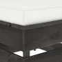 Sectional central sofa with gray impregnated wood cushions by vidaXL, Modular outdoor sofas - Ref: Foro24-3068122, Price: 100...
