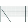 Reja con postes Verde 0.4 x 25 m Acero