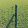 Reja con postes Verde 0.4 x 25 m Acero
