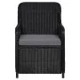 Juego de comedor para jardín 5 piezas negro de vidaXL, Conjuntos de jardín - Ref: Foro24-3068769, Precio: 649,08 €, Descuento: %