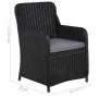 Juego de comedor para jardín 5 piezas negro de vidaXL, Conjuntos de jardín - Ref: Foro24-3068769, Precio: 649,08 €, Descuento: %
