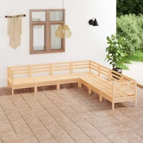 Gartenmöbel-Set 7-teilig aus massivem Kiefernholz von vidaXL, Gartensets - Ref: Foro24-3083094, Preis: 310,78 €, Rabatt: %