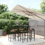 Bar table and garden stools 7 pieces acacia wood PE rattan black by vidaXL, Garden sets - Ref: Foro24-3187678, Price: 358,92 ...