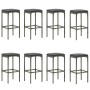 Garden bar set with 9 pieces and gray synthetic rattan cushions by vidaXL, Garden sets - Ref: Foro24-3068015, Price: 441,84 €...
