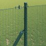 Reja con postes Verde 1.2 x 25 m Acero