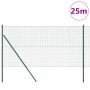 Reja con postes Verde 1.2 x 25 m Acero