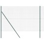 Reja con postes Verde 1.5 x 25 m Acero