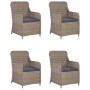 5-teiliges braunes Esszimmerset für den Garten von vidaXL, Gartensets - Ref: Foro24-3068770, Preis: 834,74 €, Rabatt: %