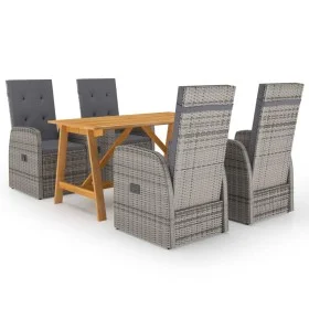 5-piece gray garden dining set by vidaXL, Garden sets - Ref: Foro24-3068767, Price: 872,99 €, Discount: %