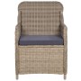 5-teiliges braunes Esszimmerset für den Garten von vidaXL, Gartensets - Ref: Foro24-3068770, Preis: 834,74 €, Rabatt: %
