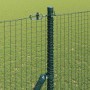 Reja con postes Verde 1.6 x 25 m Acero