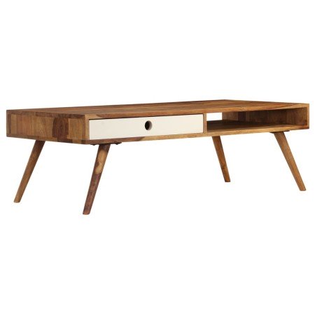 Mesa de centro de madera maciza de acacia 110x50x35 cm en Mesas de centro | Comprar online en Foro24