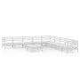 Garden furniture set 10 pieces solid white pine wood by vidaXL, Garden sets - Ref: Foro24-3083120, Price: 498,14 €, Discount: %
