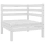 Gartenmöbel-Set 10-teilig aus massivem weißem Kiefernholz von vidaXL, Gartensets - Ref: Foro24-3083120, Preis: 498,14 €, Raba...