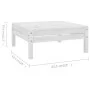 Gartenmöbel-Set 10-teilig aus massivem weißem Kiefernholz von vidaXL, Gartensets - Ref: Foro24-3083120, Preis: 498,14 €, Raba...