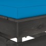 Sectional central sofa with gray impregnated wood cushions by vidaXL, Modular outdoor sofas - Ref: Foro24-3068124, Price: 102...