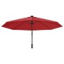 Wall umbrella with bright red LED 290 cm by vidaXL, Umbrellas - Ref: Foro24-362895, Price: 138,86 €, Discount: %