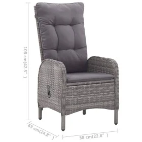 5-teiliges graues Garten-Essset von vidaXL, Gartensets - Ref: Foro24-3068741, Preis: 737,94 €, Rabatt: %