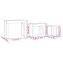 Stapelbare Couchtische 3 Stück betongraue Spanplatte von vidaXL, Couchtisch - Ref: Foro24-808544, Preis: 68,33 €, Rabatt: %