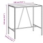 Bar table and garden stools 7 pieces acacia wood PE rattan black by vidaXL, Garden sets - Ref: Foro24-3187678, Price: 358,92 ...