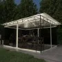 Gazebo with mosquito net and cream LED light strip 4x3x2.73m 180 g/m² by vidaXL, Tents and gazebos - Ref: Foro24-3070315, Pri...