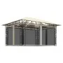 Gazebo with mosquito net and cream LED light strip 4x3x2.73m 180 g/m² by vidaXL, Tents and gazebos - Ref: Foro24-3070315, Pri...