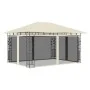 Gazebo with mosquito net and cream LED light strip 4x3x2.73m 180 g/m² by vidaXL, Tents and gazebos - Ref: Foro24-3070315, Pri...