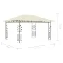 Gazebo with mosquito net and cream LED light strip 4x3x2.73m 180 g/m² by vidaXL, Tents and gazebos - Ref: Foro24-3070315, Pri...