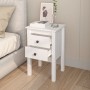Nachttisch aus massivem weißem Kiefernholz, 40 x 35 x 61,5 cm von vidaXL, Nachttische - Ref: Foro24-813691, Preis: 61,43 €, R...