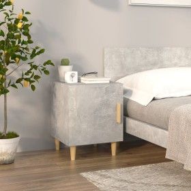 Nachttisch aus grauem Beton-Sperrholz von vidaXL, Nachttische - Ref: Foro24-812050, Preis: 38,10 €, Rabatt: %