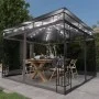 Mesh gazebo with LED light strip anthracite 3x3x2.73m 180 g/m² by vidaXL, Tents and gazebos - Ref: Foro24-3070316, Price: 310...