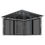 Mesh gazebo with LED light strip anthracite 3x3x2.73m 180 g/m² by vidaXL, Tents and gazebos - Ref: Foro24-3070316, Price: 315...
