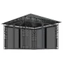 Mesh gazebo with LED light strip anthracite 3x3x2.73m 180 g/m² by vidaXL, Tents and gazebos - Ref: Foro24-3070316, Price: 310...