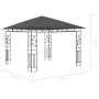 Mesh gazebo with LED light strip anthracite 3x3x2.73m 180 g/m² by vidaXL, Tents and gazebos - Ref: Foro24-3070316, Price: 310...