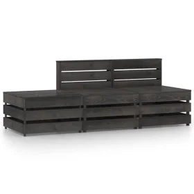Garden furniture set 3 pieces gray impregnated pine wood by vidaXL, Garden sets - Ref: Foro24-3068052, Price: 175,76 €, Disco...